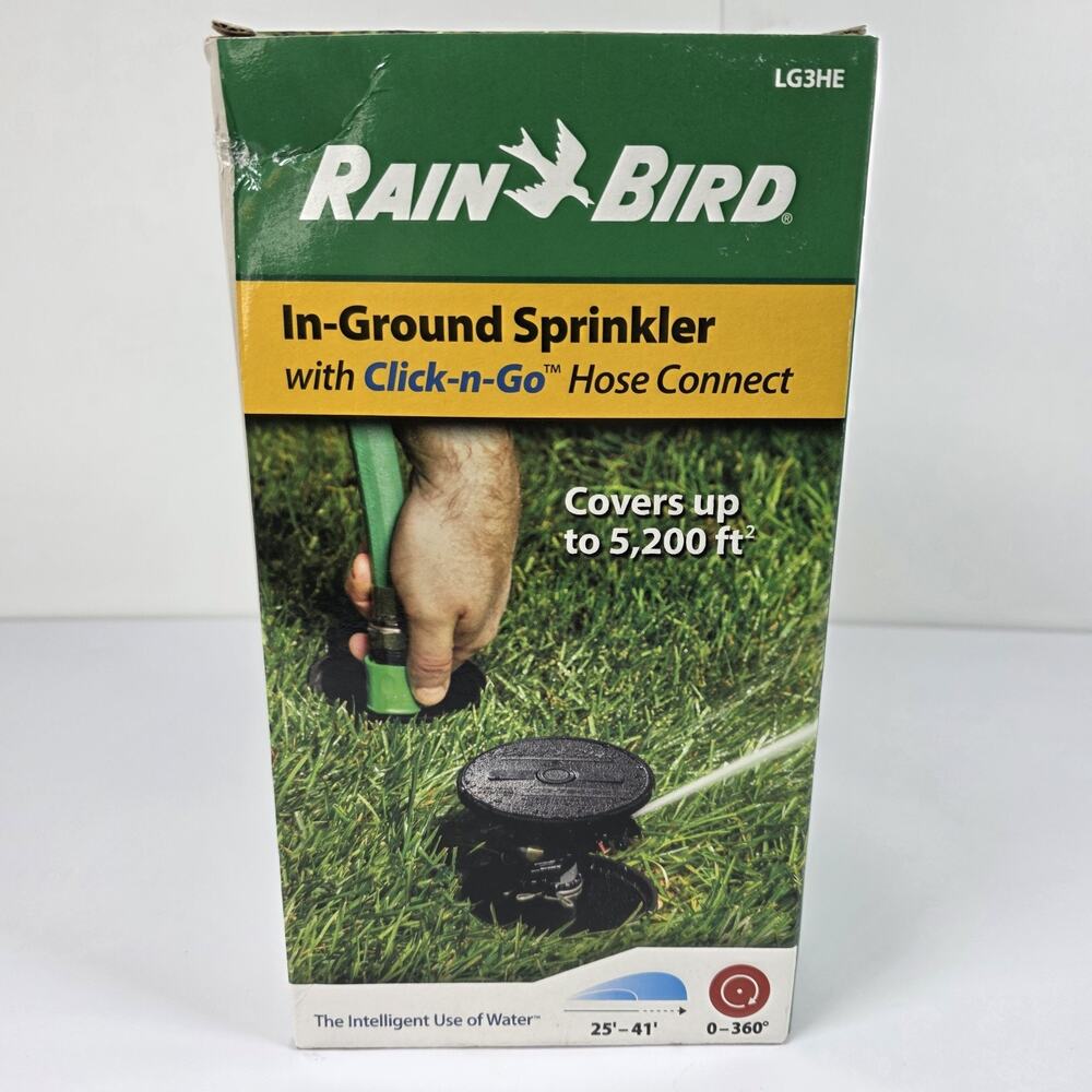 Rain Bird LG3HE In-Ground Impact Sprinkler with Click-N-Go Hose Connect